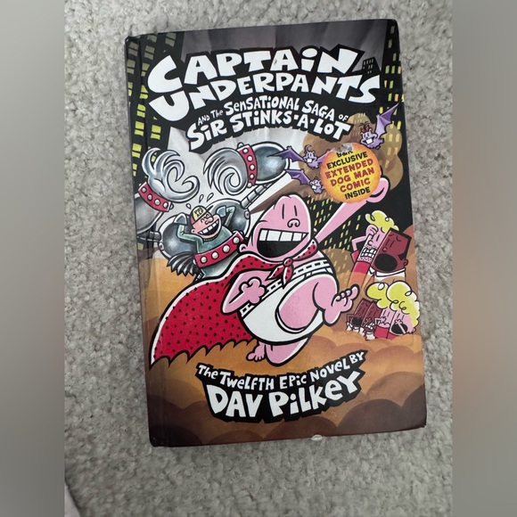 Captain Underpants and the Sensational Saga of Sir Stinks-A-Lot Book - Picture 1 of 2